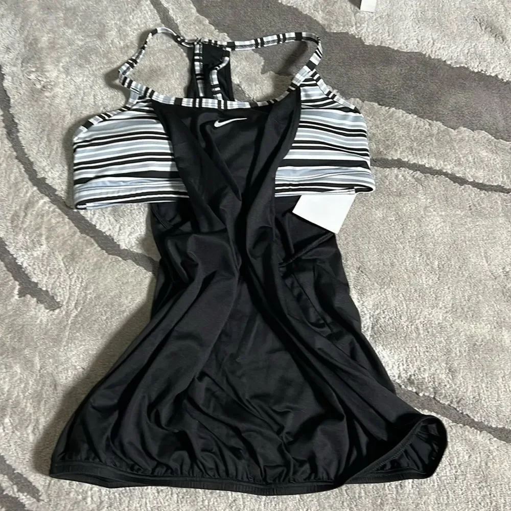 Nike Layered Tankini Swim Top